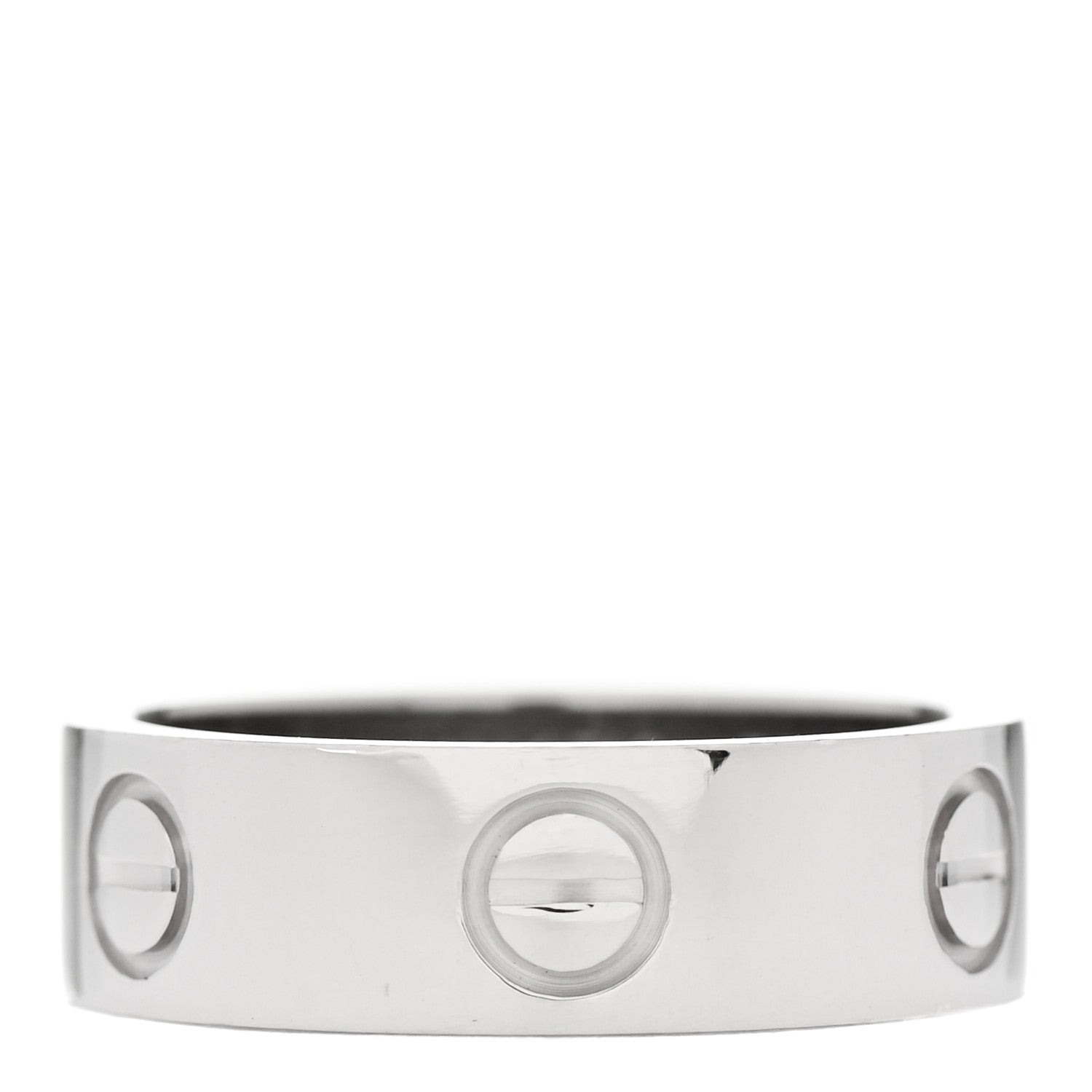 Cartier 18K White Gold 5.5mm LOVE Ring 50 5.25 1 of 4