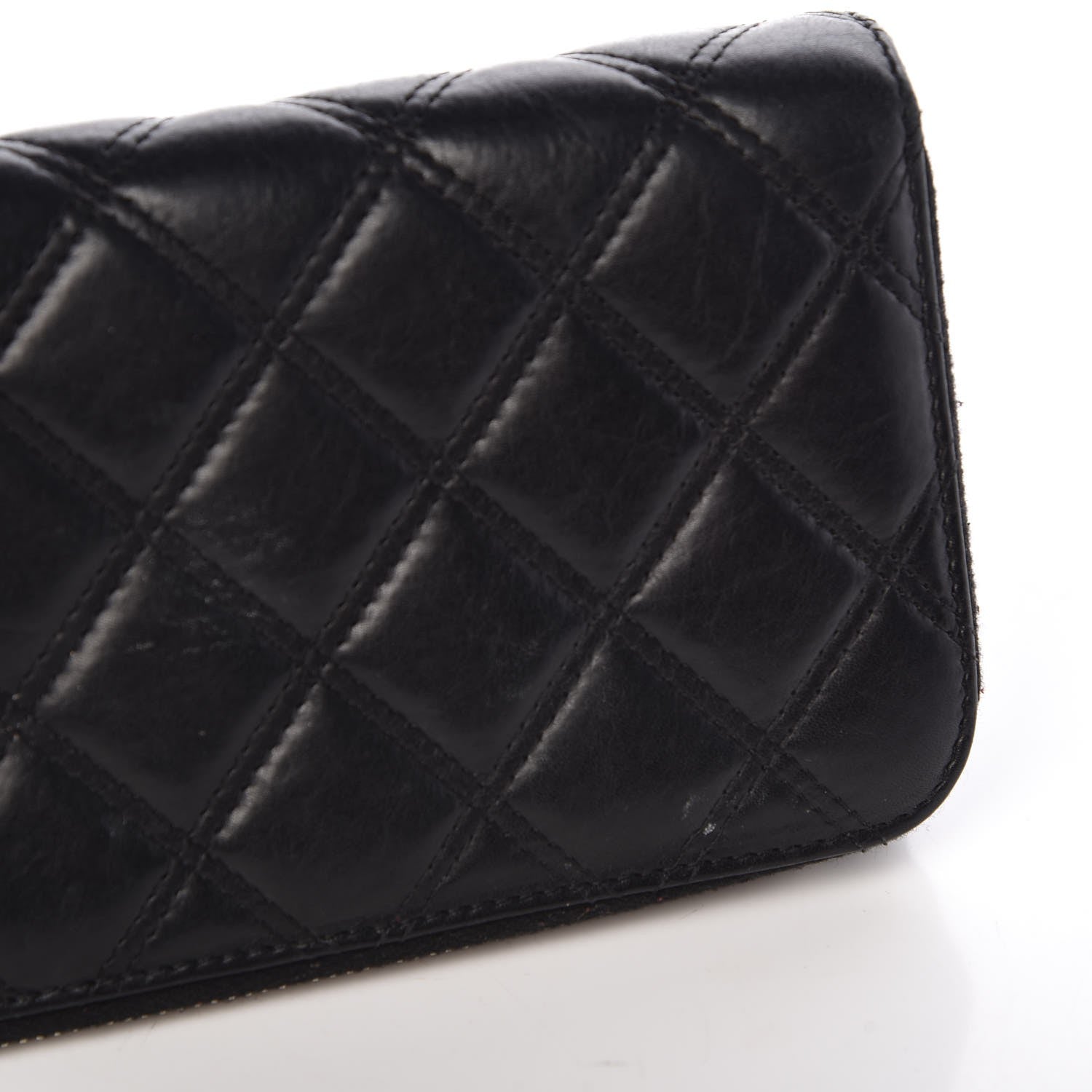 Chanel Aged Calfskin Quilted Paris New York PNY Wallet Black 11 of 15