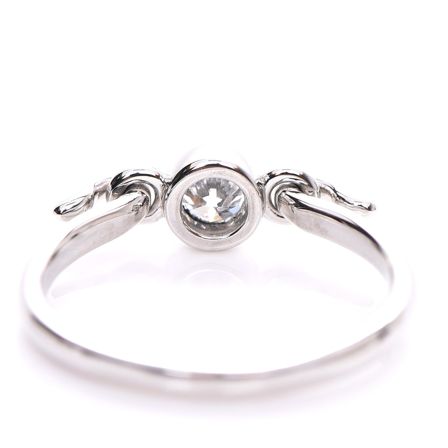 Platinum Diamond Elsa Peretti Swan Ring 5.25