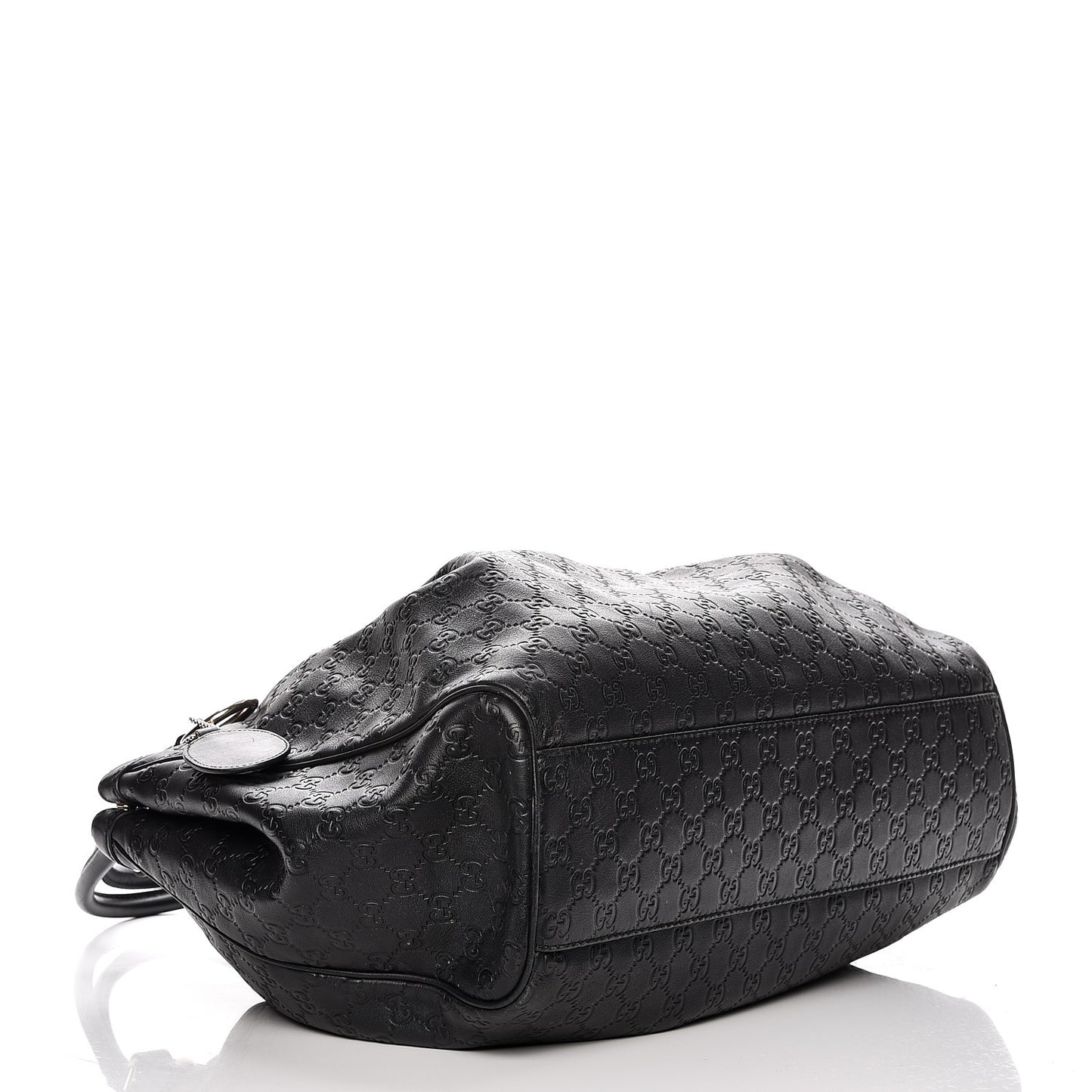 Guccissima Vitello Tender Large Sukey Tote Black