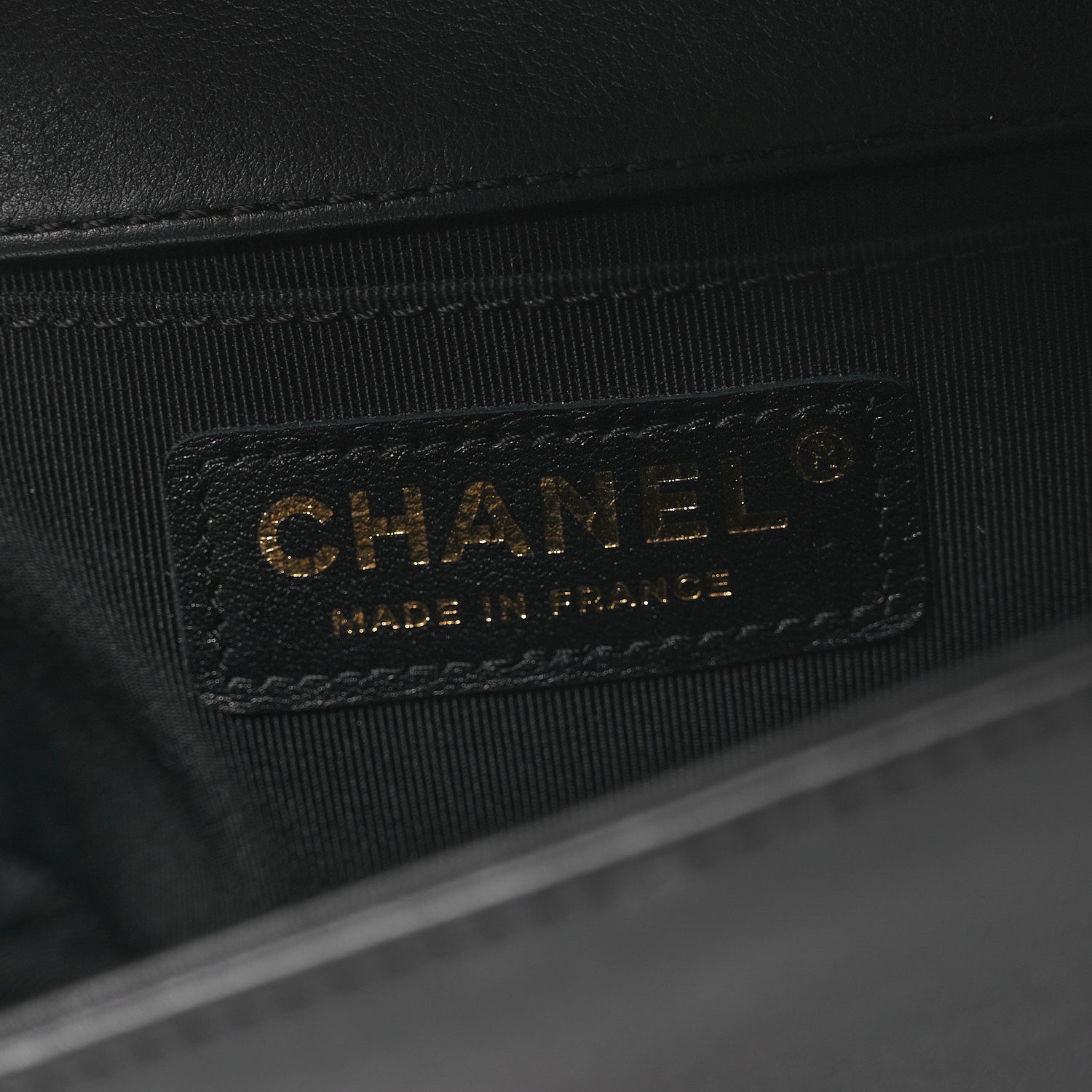 Chanel Calfskin Chevron Quilted Medium Boy Flap Black 5 of 9