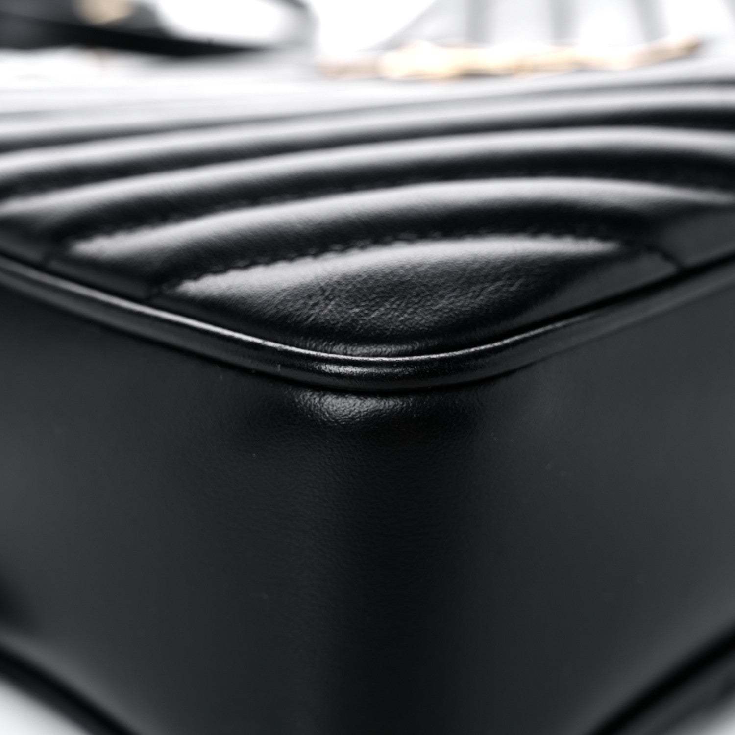Saint Laurent Calfskin Matelasse Monogram Lou Camera Bag Black 8 of 16