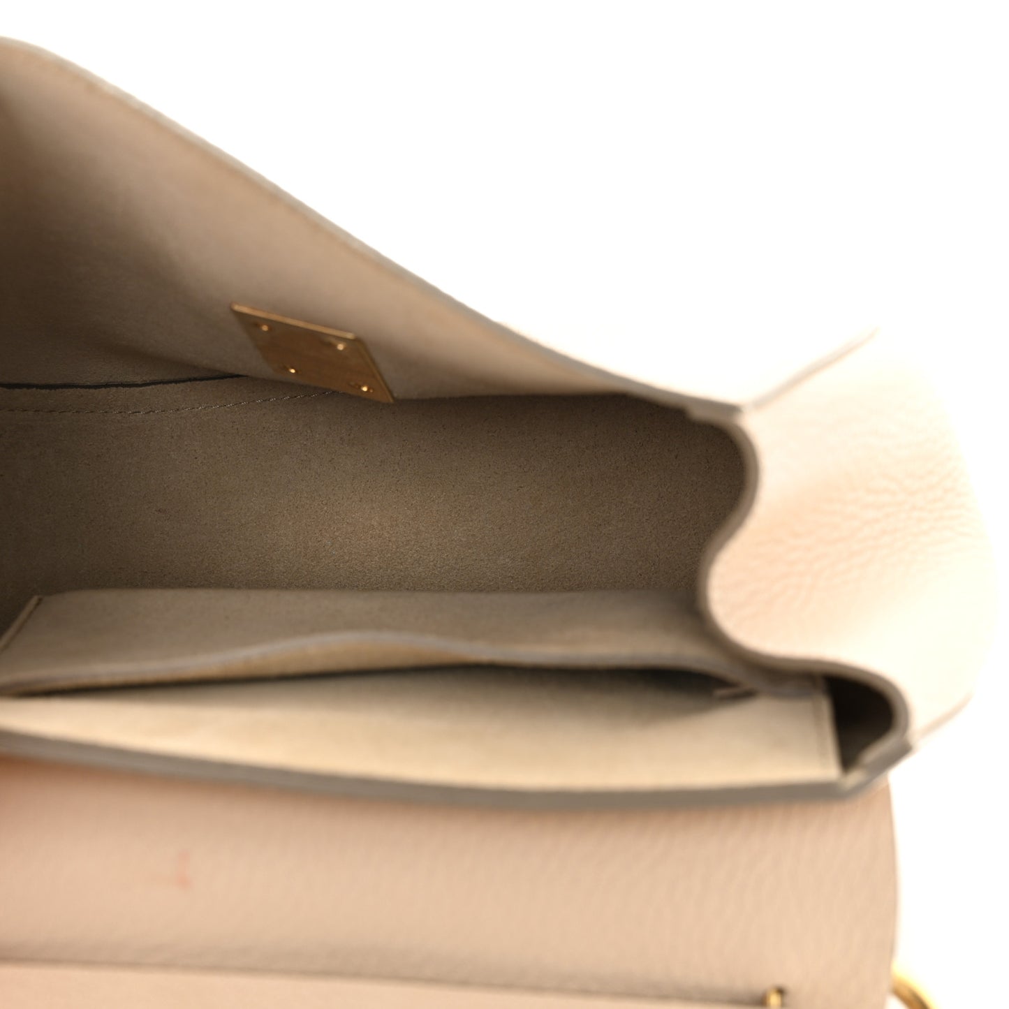 Grained Lambskin Drew Shoulder Bag Motty Grey