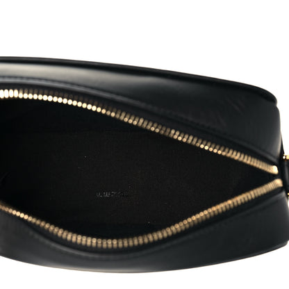Fendi Vitello Century Bi-Color FF 1974 Embossed Mini Camera Case Maya Black 9 of 14