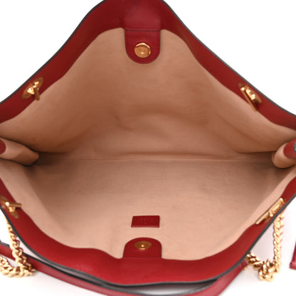 Gucci Calfskin Large Rajah Chain Tote Romantic Cherry 6 of 10