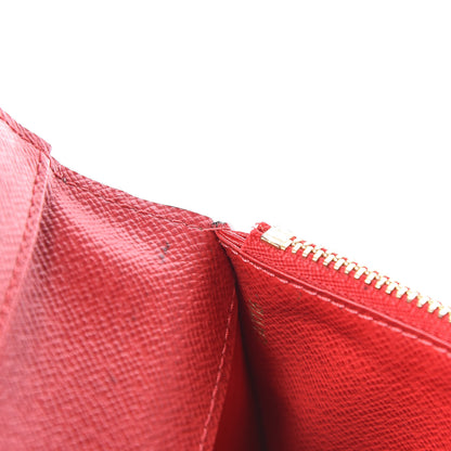 Louis Vuitton Damier Ebene Insolite Wallet Red 7 of 10