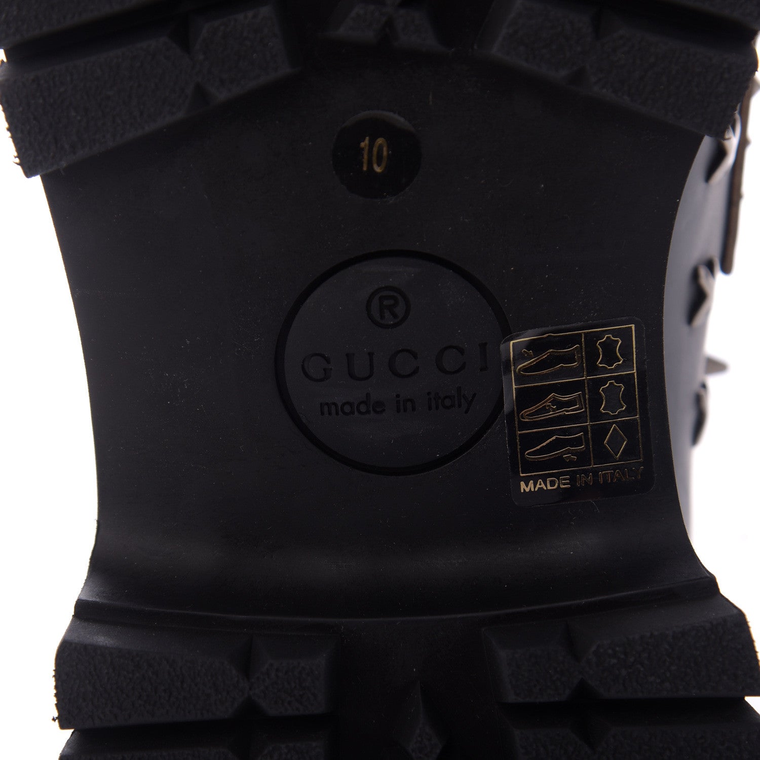 Gucci Cordovan Lux Studded Mens Harald Horsebit Ankle Boots 10 Black 8 of 10