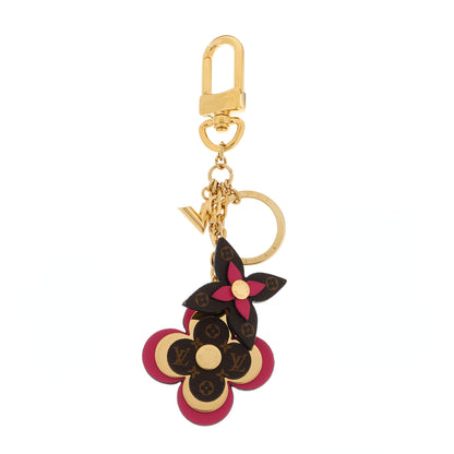 Louis Vuitton Monogram Blooming Flowers Bag Charm Key Holder Brown 1 of 5