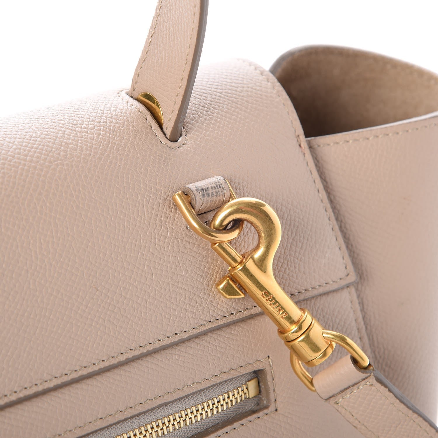 Celine Grained Calfskin Mini Belt Bag Light Taupe 11 of 11