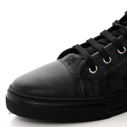 Gucci Monogram Mens High Top Sneakers 8 Black 9 of 12