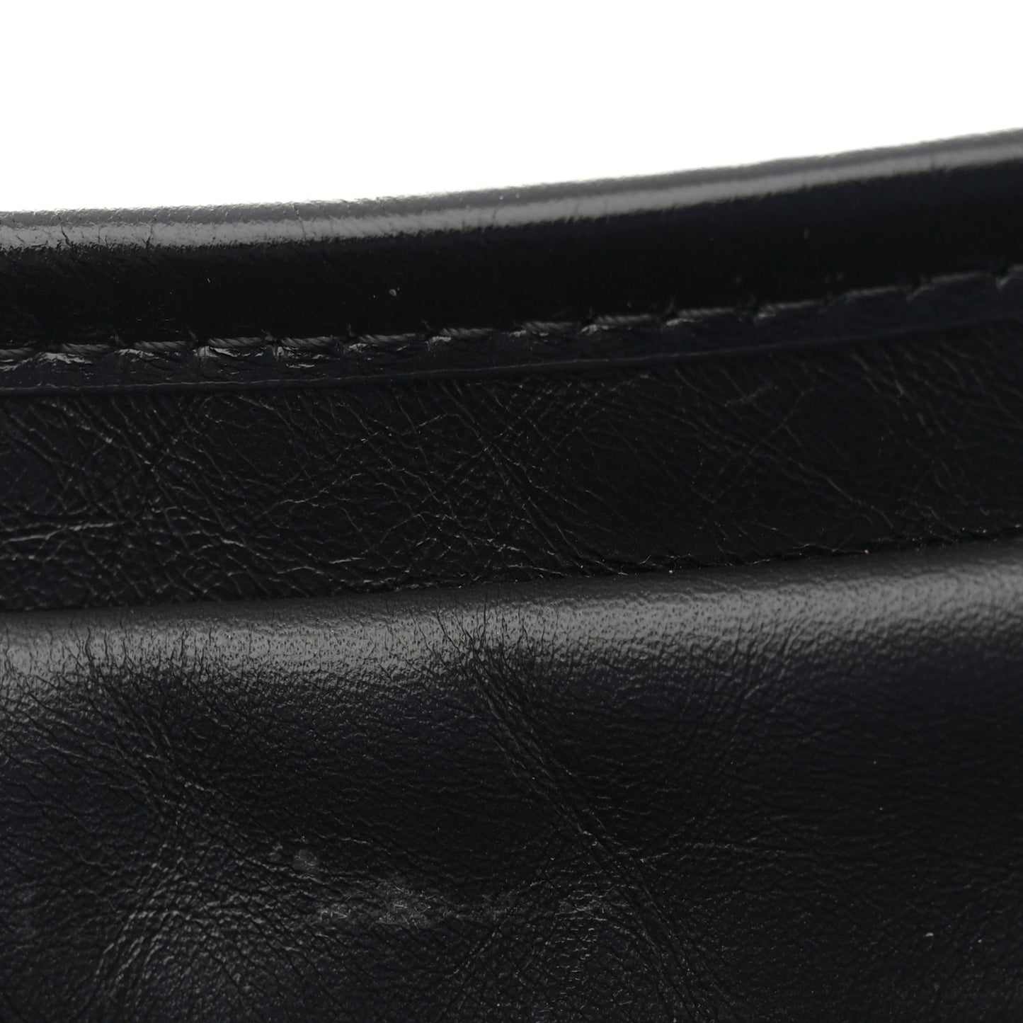 Aged Calfskin Quilted Large Gabrielle Hobo Black