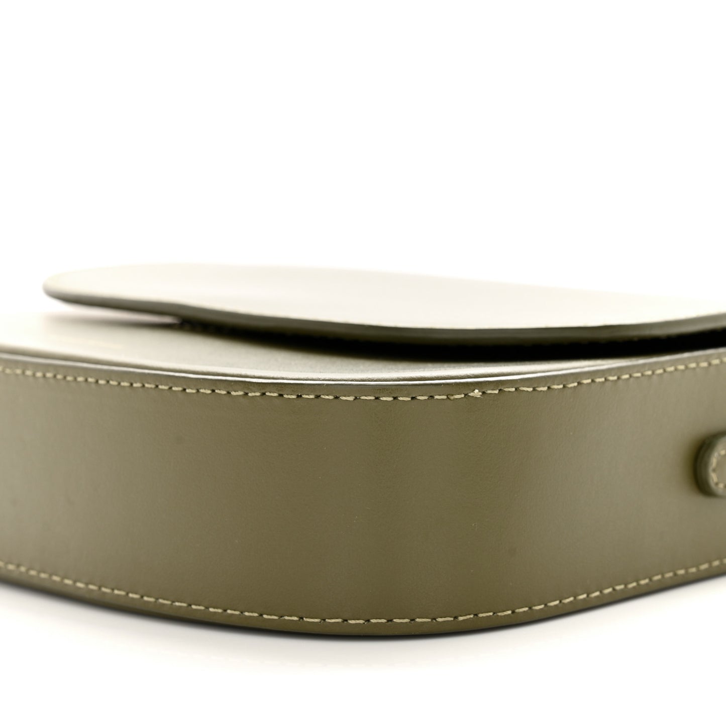 Calfskin Flap Crossbody Bag Olive