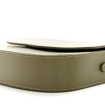 Mansur Gavriel Calfskin Flap Crossbody Bag Olive 9 of 14