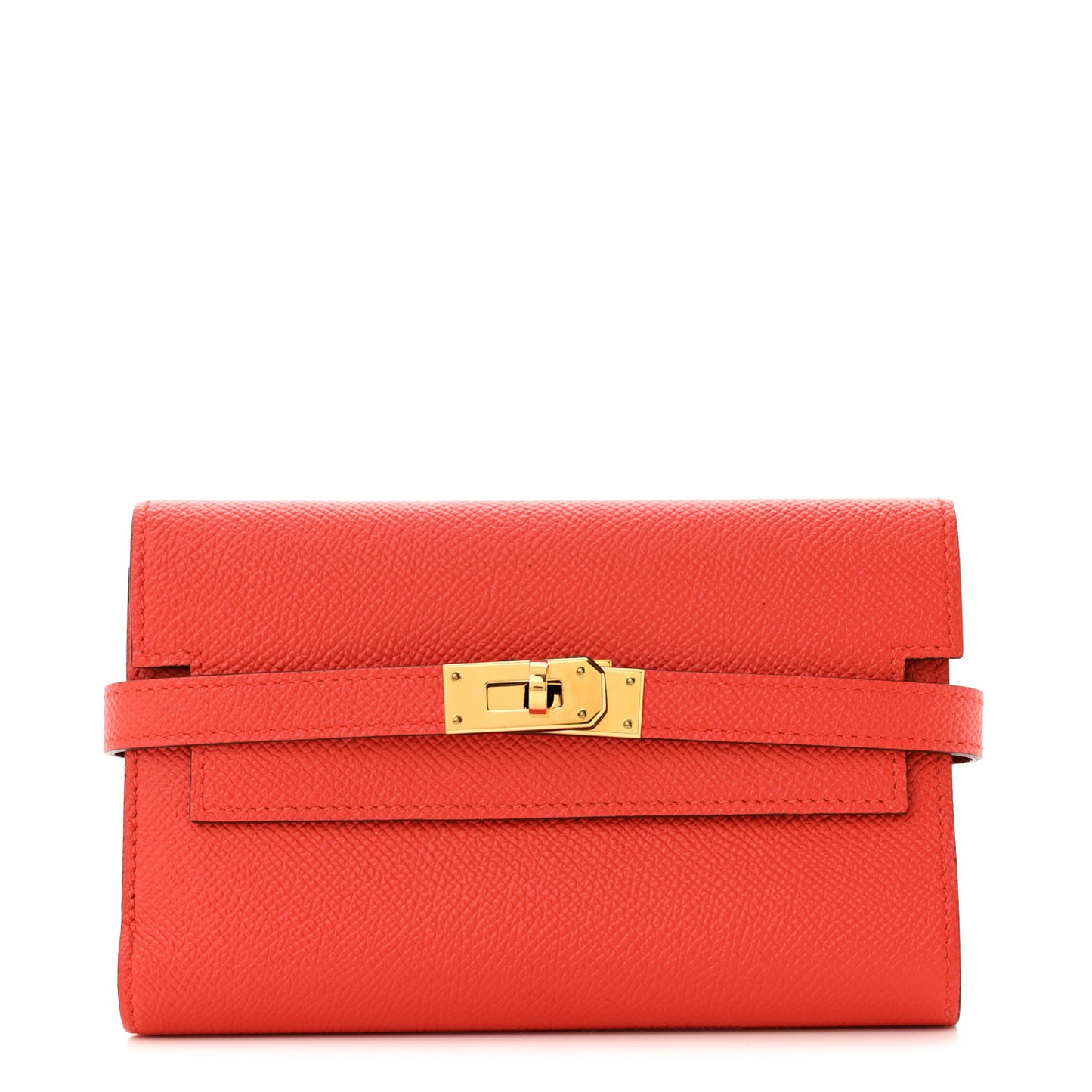 Epsom Verso Medium Kelly Wallet Rouge Tomate Rouge H