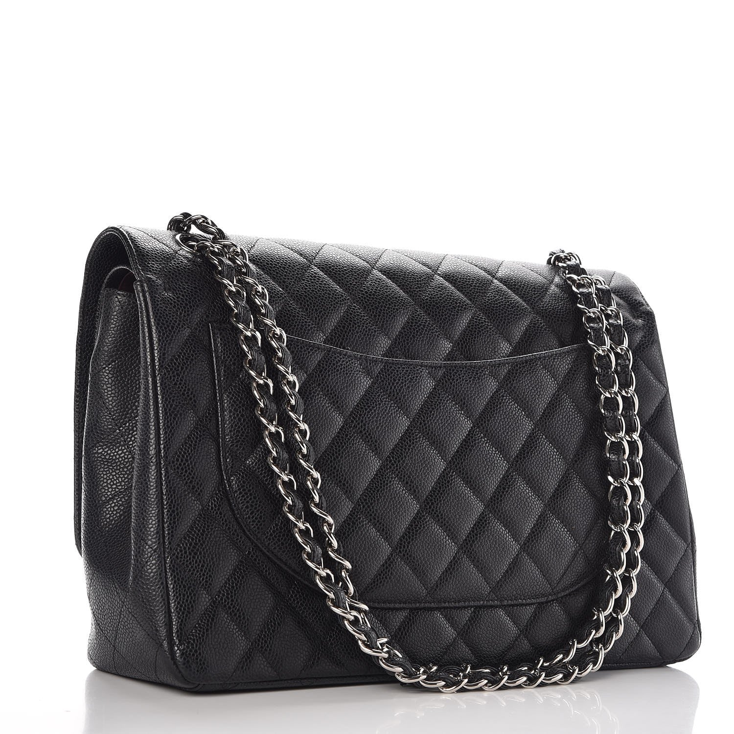 Chanel Caviar Quilted Maxi Double Flap Black 4 of 14