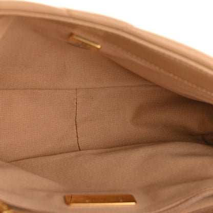 Chanel Lambskin Quilted Medium Chanel 19 Flap Beige 5 of 13