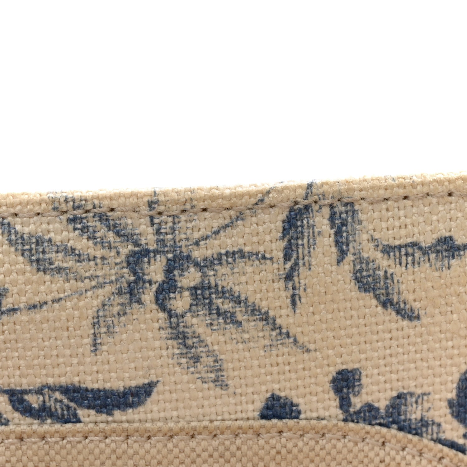 Gucci Canvas Herbarium Print Ribbon Top Handle Bag Blue 11 of 11