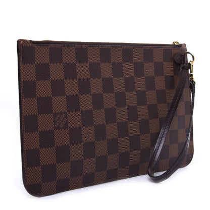 Louis Vuitton Damier Ebene Neverfull MM GM Pochette 3 of 9
