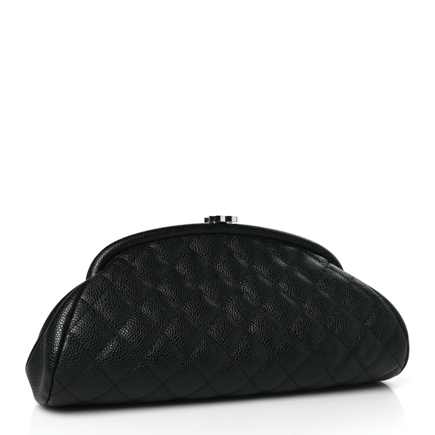 Caviar Quilted Timeless Clutch Black