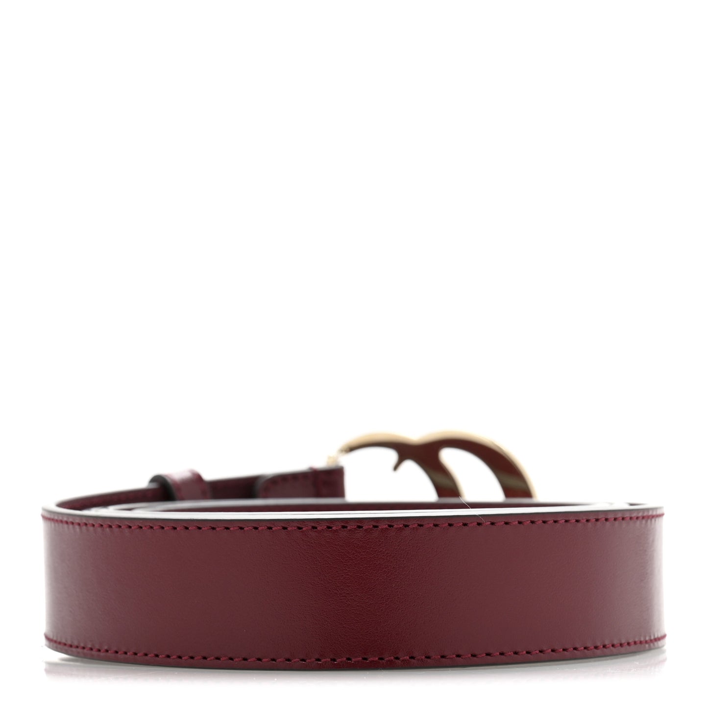Plutone Calfskin Double G 30mm Belt 110 44 Rosso