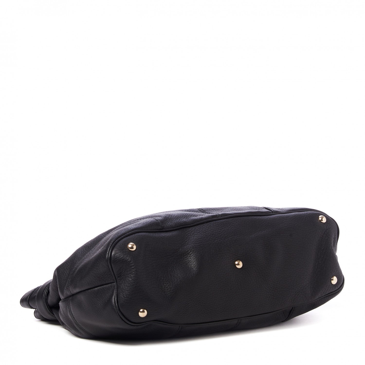 Gucci Deerskin Medium Sienna Bit Tote Black 3 of 8