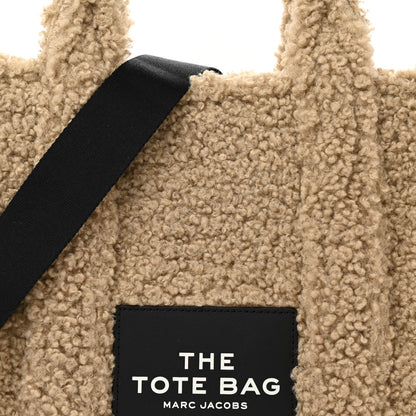 Marc Jacobs Polyester Cotton Medium The Teddy Traveler Tote Bag Beige 7 of 9