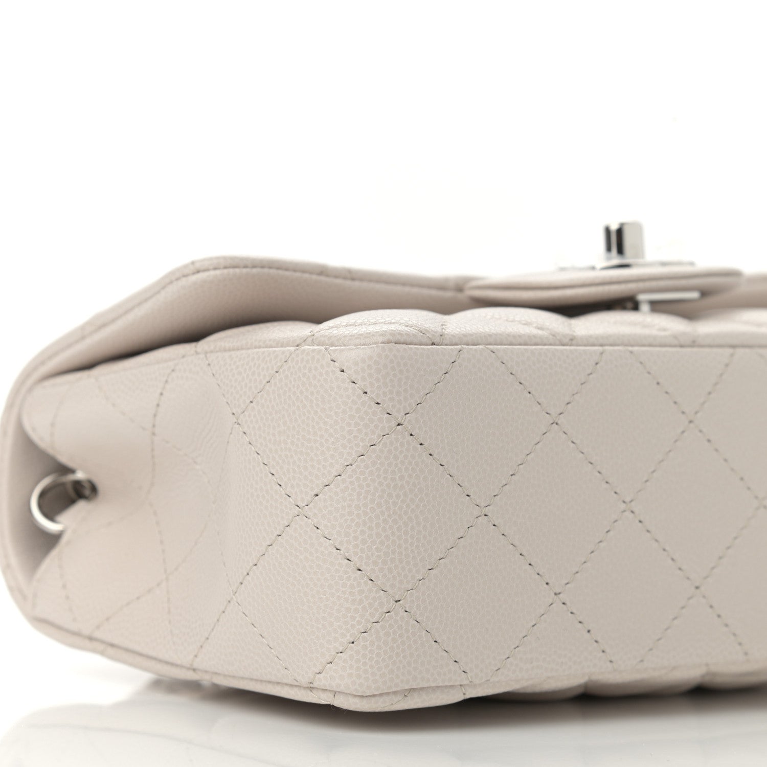 Chanel Caviar Quilted Mini Rectangular Flap Ivory 9 of 11