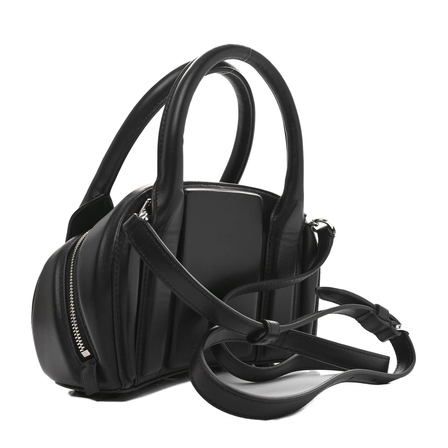 Lambskin Small Top Handle Roc Black