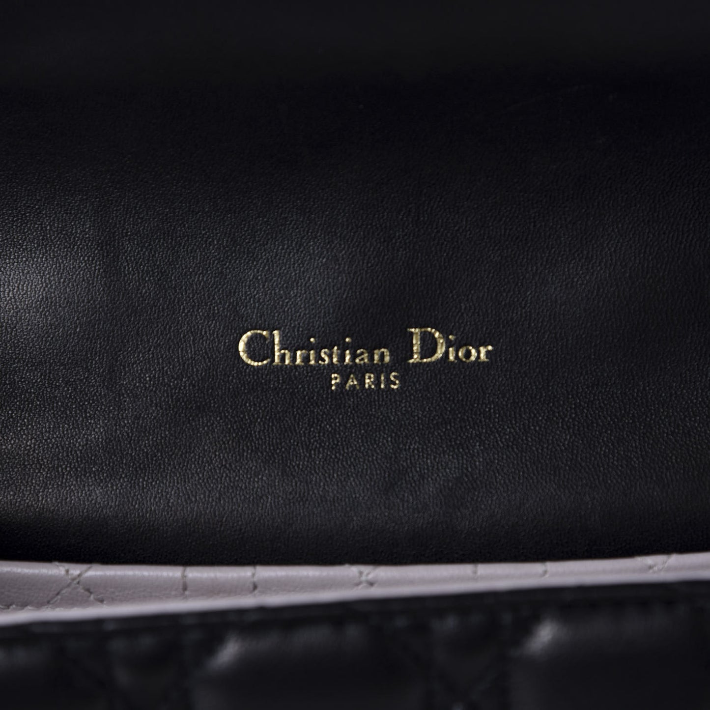 Lambskin Cannage Small Miss Dior Flap Black