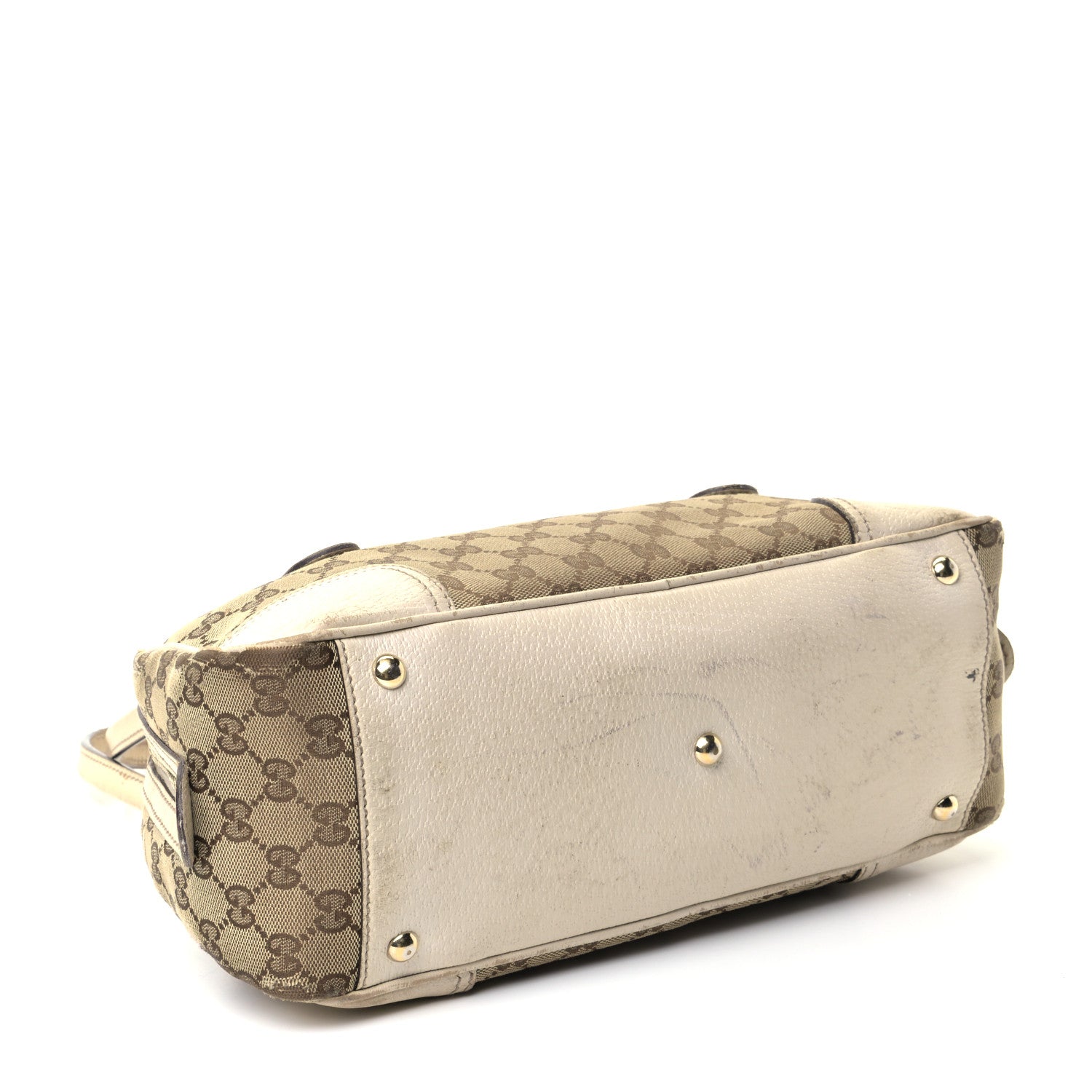 Gucci Monogram Small Princy Satchel Off White 3 of 13
