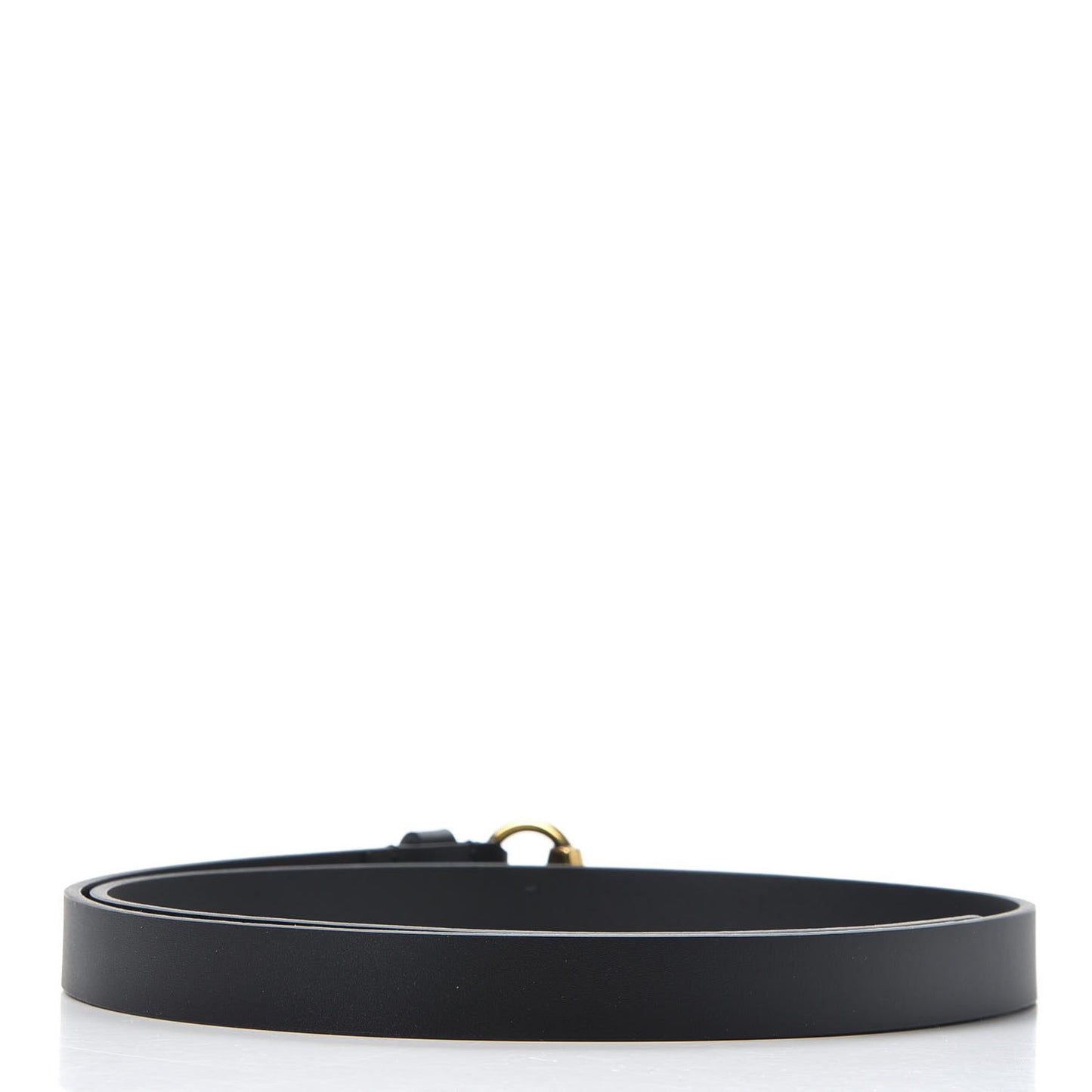 Calfskin Horsebit Buckle Belt 90 36 Black