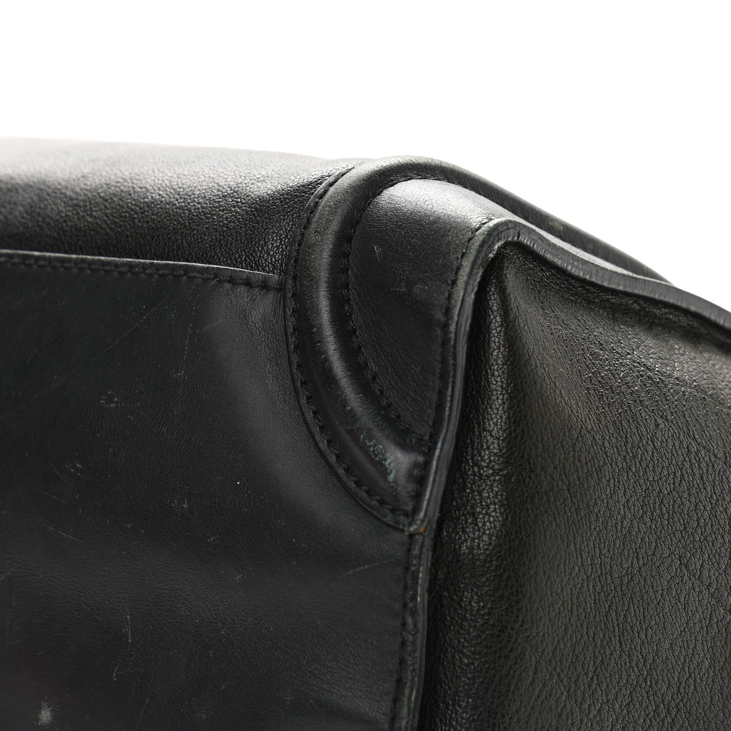 Celine Smooth Calfskin Mini Bi-Color Luggage Forest Black 10 of 29