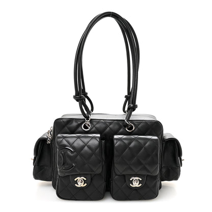 Chanel Calfskin Quilted Small Cambon Multipocket Reporter Black 1 of 10
