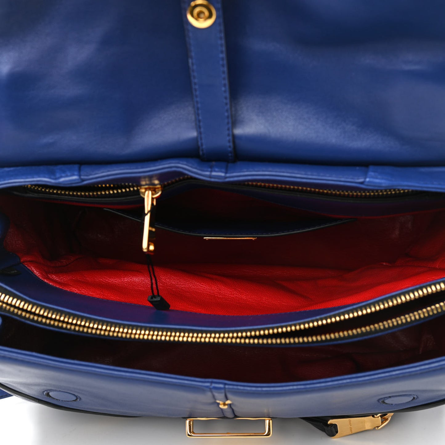 Nappa Matelasse Biker Shoulder Bag Inchiostro