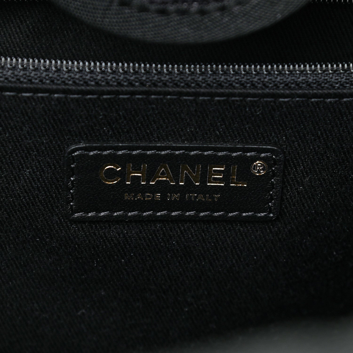 Chanel Mixed Fibers Calfskin Striped Medium Deauville Tote Black 6 of 11