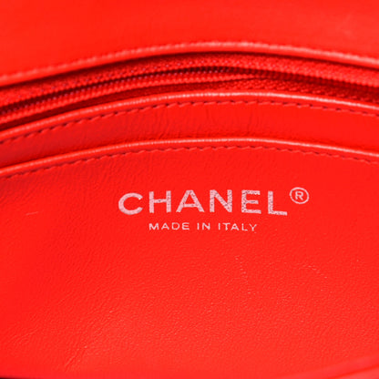 Chanel Patent Calfskin Quilted Mini Rectangular Flap Red 6 of 9