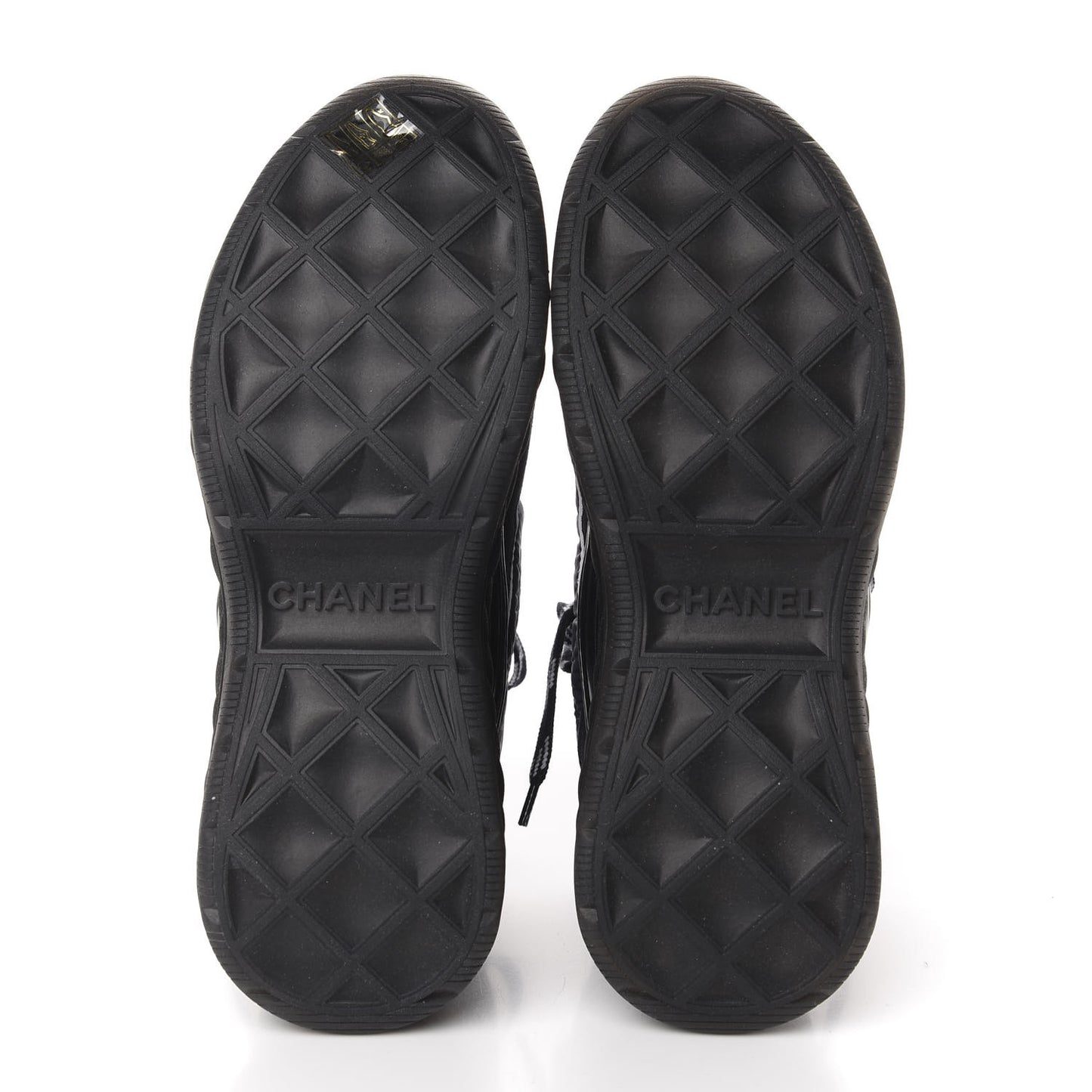 Fabric Calfskin Suede Womens CC Sneakers 37 Navy