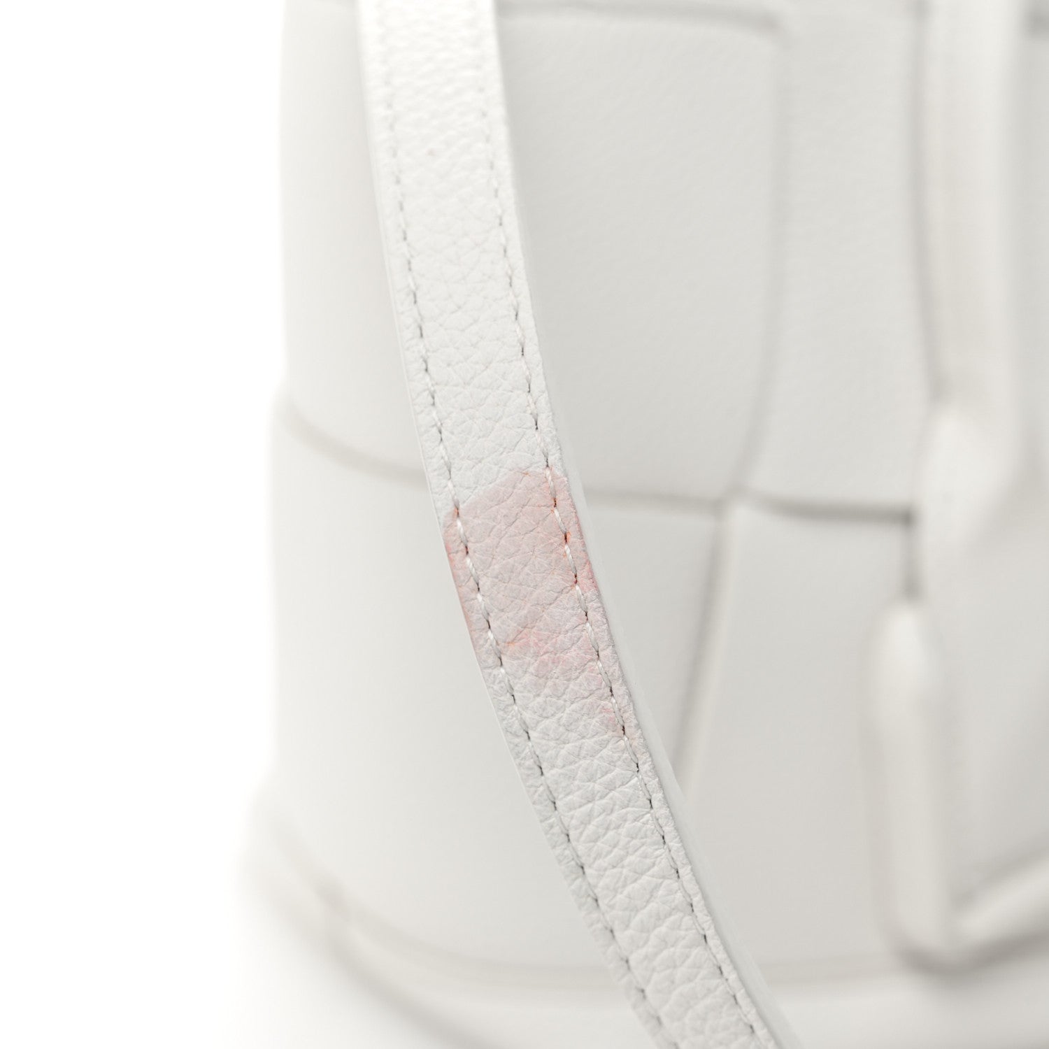 Bottega Veneta French Calfskin Maxi Intrecciato Mini Arco Bianco