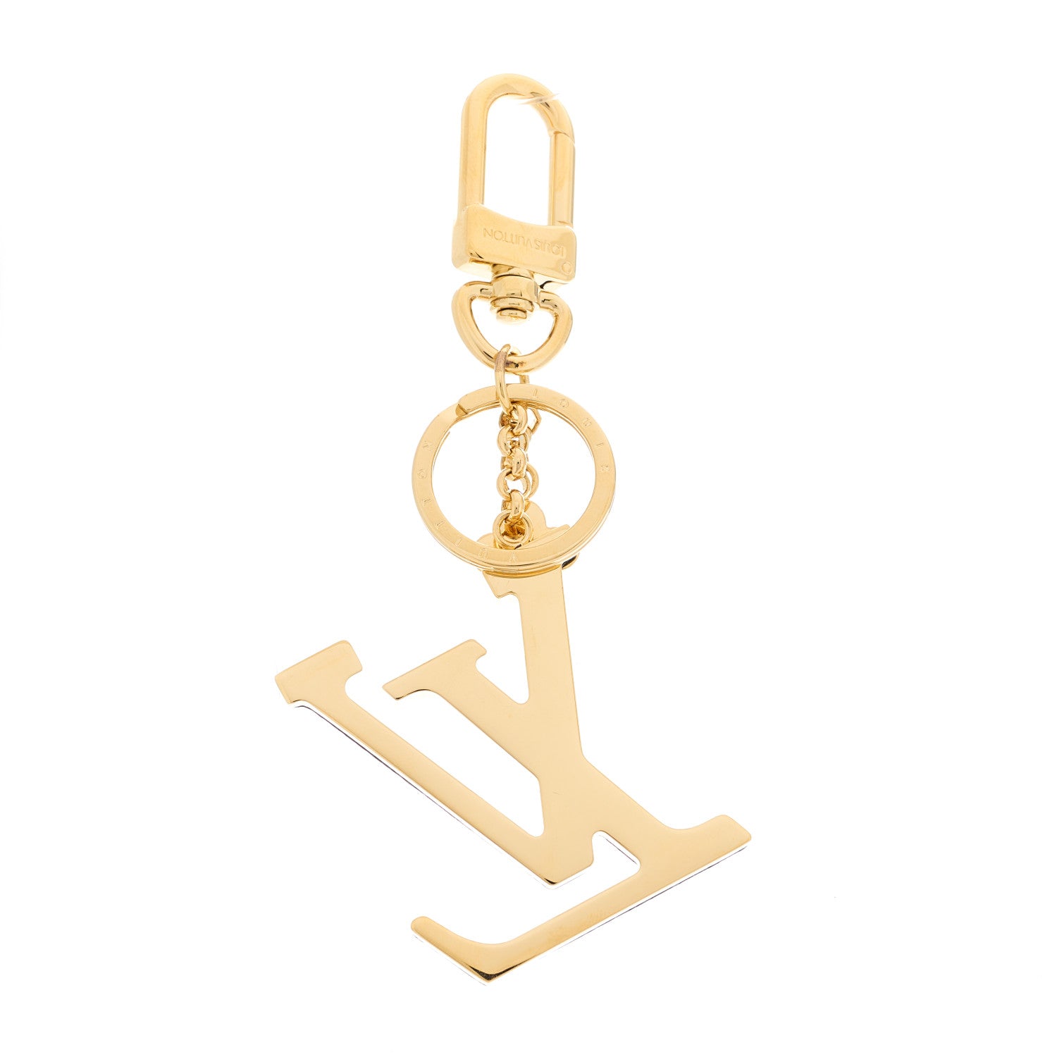 Louis Vuitton Metal Taurillon LV Capucines Bag Charm Key Holder Black 3 of 7