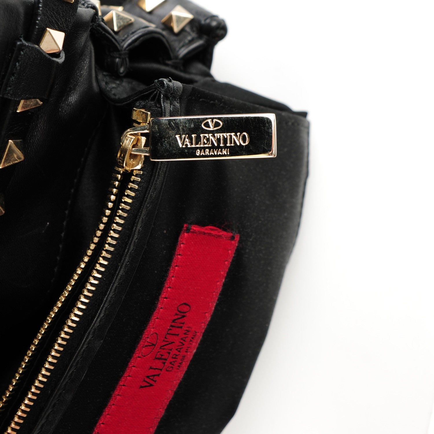Valentino Garavani Vitello Mini Rockstud All Over Flap Saddle Crossbody Bag Black 7 of 8
