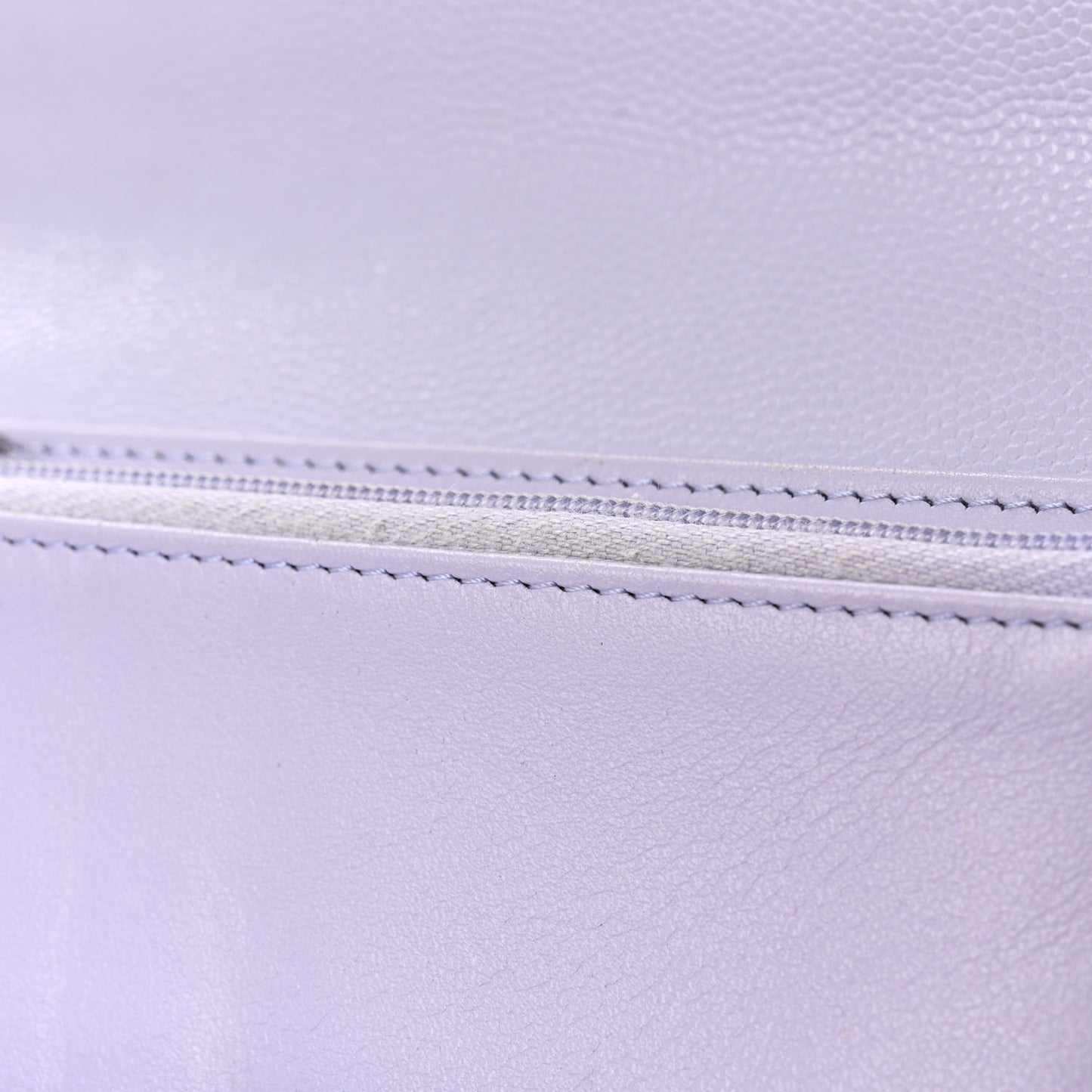 Caviar Quilted Medium Flap Wallet Light Purple