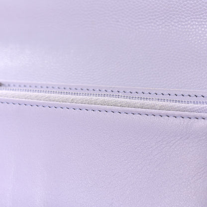 Chanel Caviar Quilted Medium Flap Wallet Light Purple 13 of 14