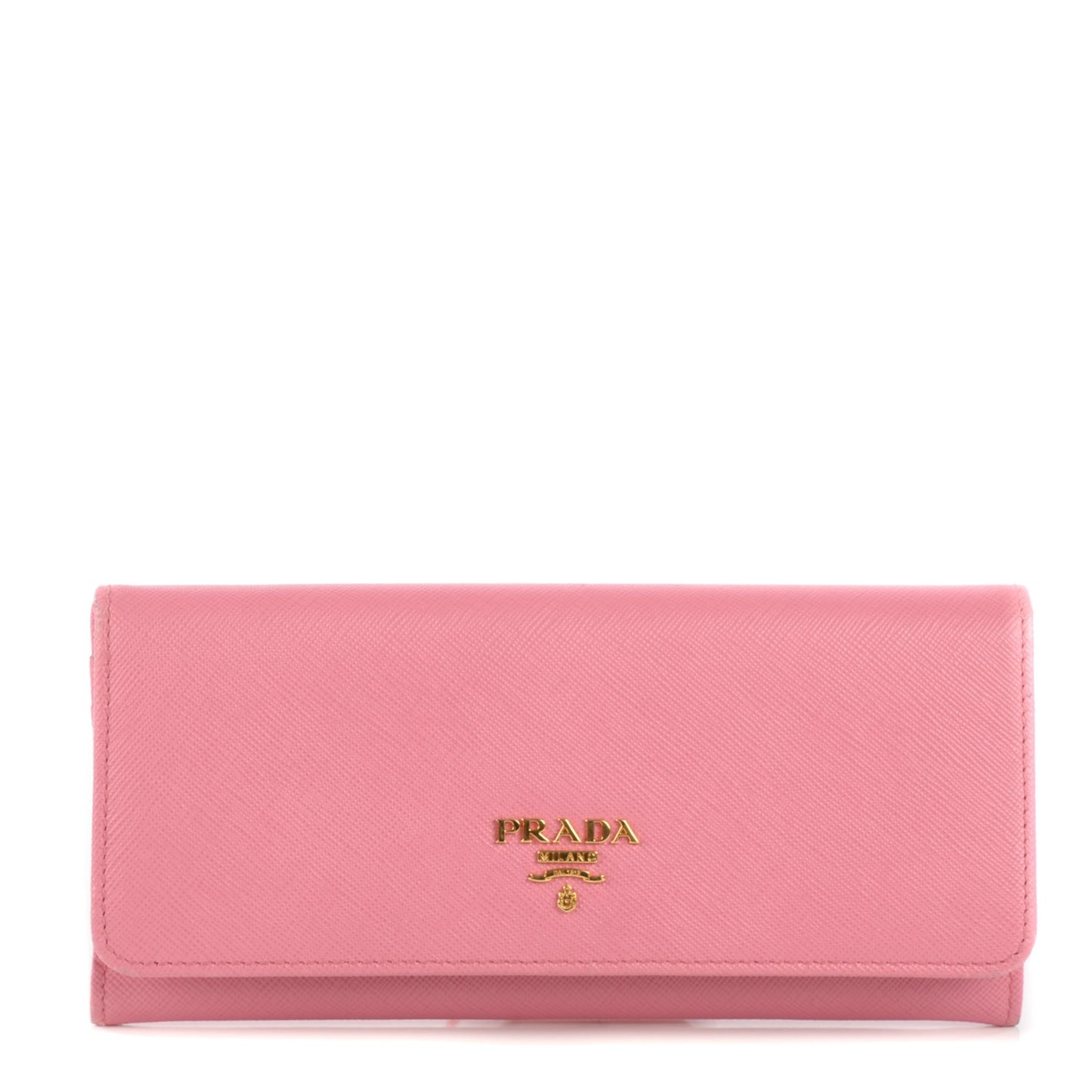 Saffiano Metal Continental Flap Wallet Geranio
