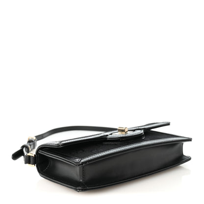 Gucci GG Monogram Textured Dollar Calfskin Small Luce Shoulder Bag Black 4 of 9
