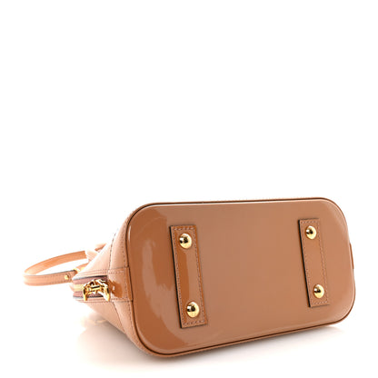 Louis Vuitton Vernis Alma BB Rose Velours 4 of 9