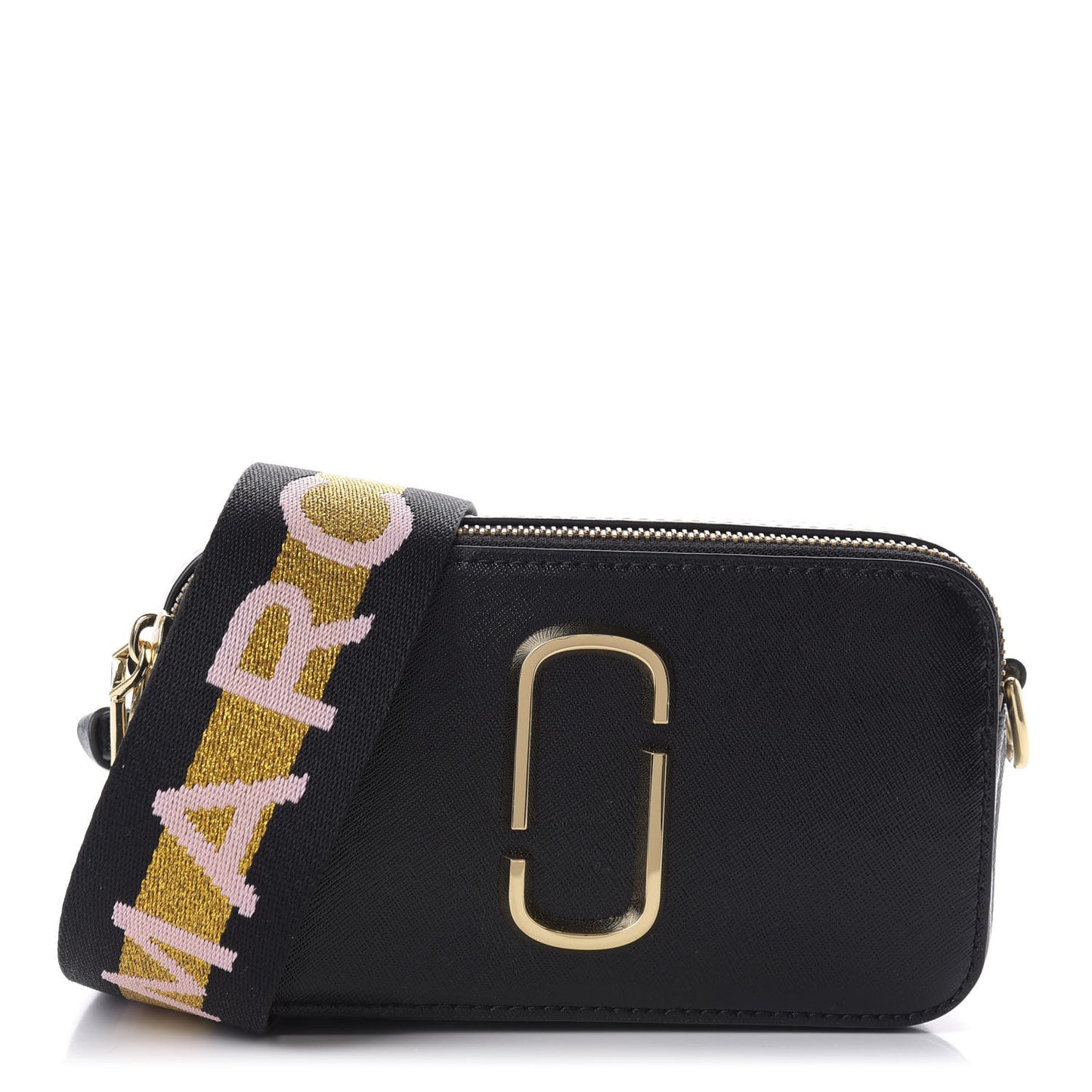 Saffiano Small Snapshot Camera Bag Black