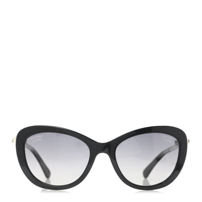 Chanel Polarized Cat Eye Pearl Sunglasses 5340-H Black 2 of 4
