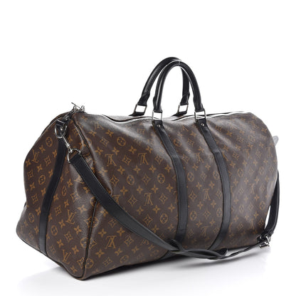 Louis Vuitton Monogram Macassar Keepall Bandouliere 55 3 of 7