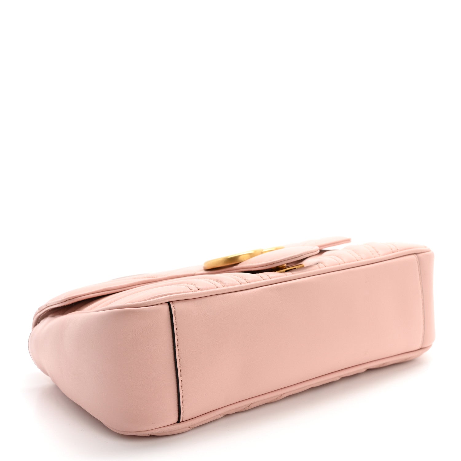 Gucci Calfskin Matelasse Small GG Marmont Shoulder Bag Perfect Pink 4 of 13