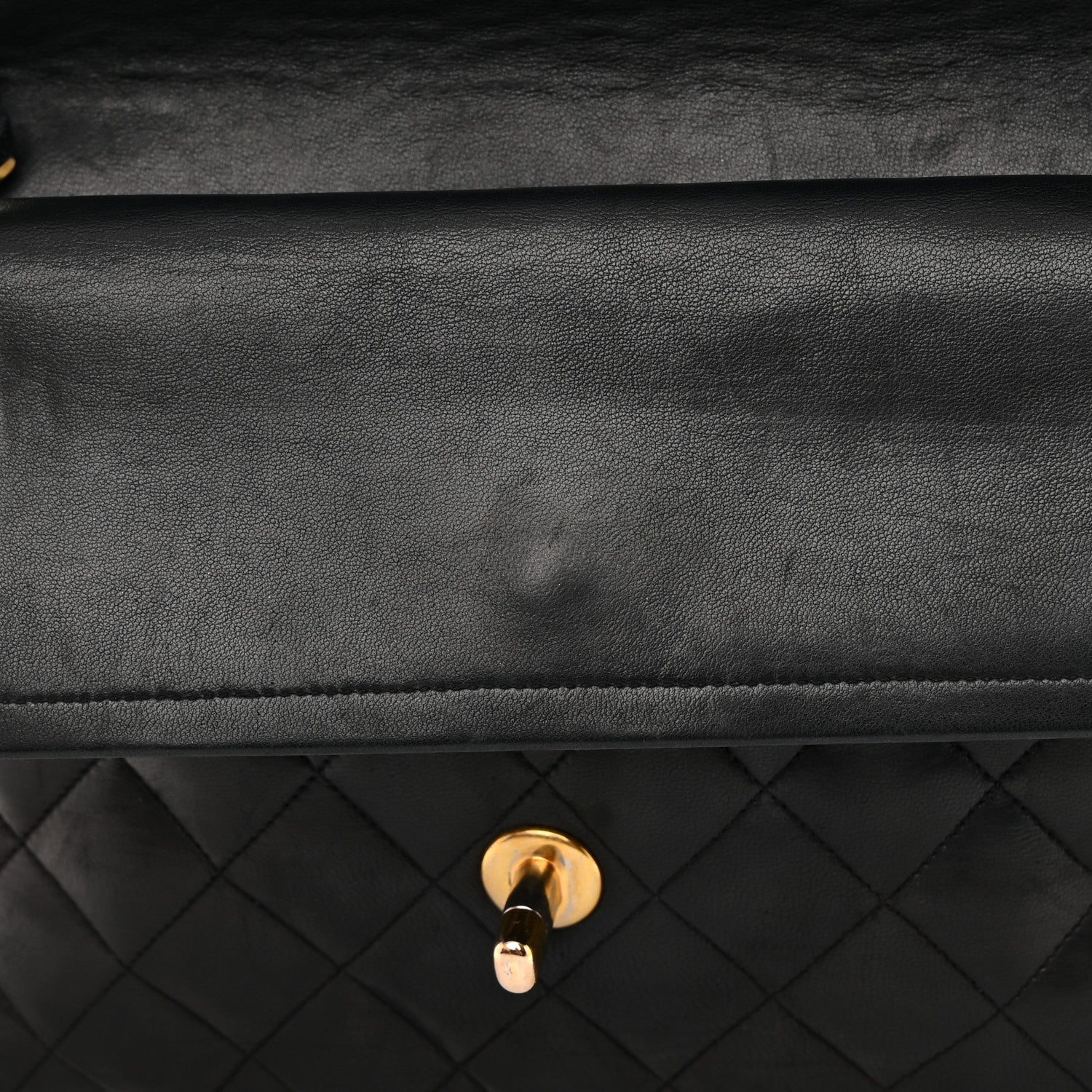 Chanel Lambskin Quilted Medium Double Flap Black 16 of 25